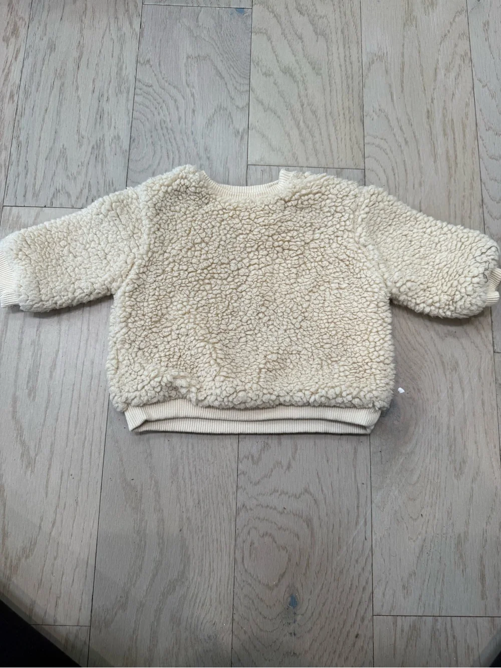 Zara Kids Three-Piece Cozy Sweater Set - Cream & Brown (2 sweaters, 1 pants)